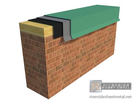 sheet metal wall cap|metal flashing wall cap.